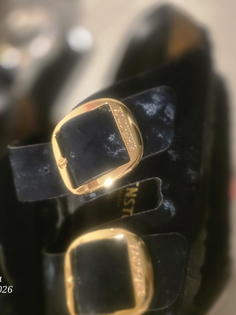Birkenstock Green Velvet Double-Buckle Belt with Gold Buckles